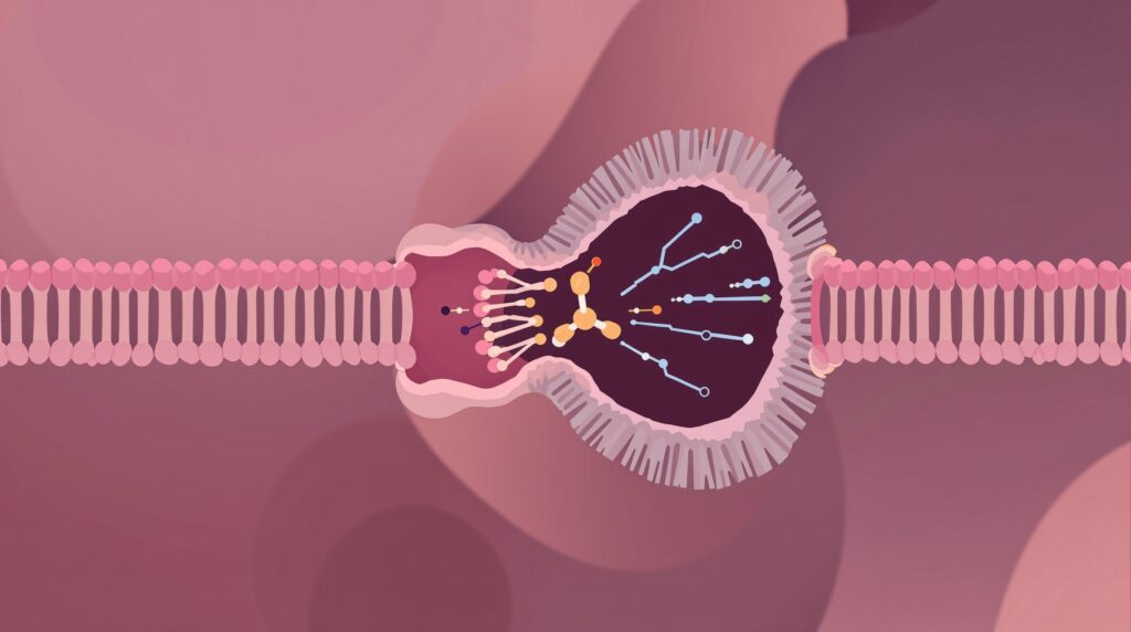 a ligand molecule fitting into a receptor protein pocket, molecular docking concept