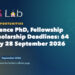 Life Science PhD, Fellowship and Scholarship Deadlines: 64 Close by 28 September 2026