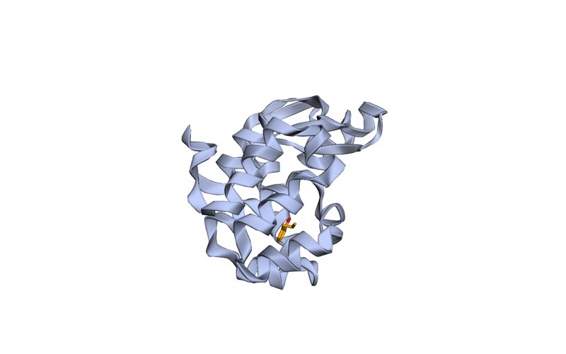 PDB 3HTB: lysozyme (1 chain, A) with ligand code PO4, ligand code JZ4, ligand code BME and 220 crystallographic water molecules, at 1.81 Å resolution.